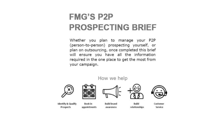 Forrest Marketing Group P2P prospecting brief